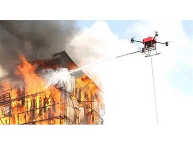 SYXETEC 20KW high-efficiency airborne power supply helps 80KG heavy-load tethered firefighting drone